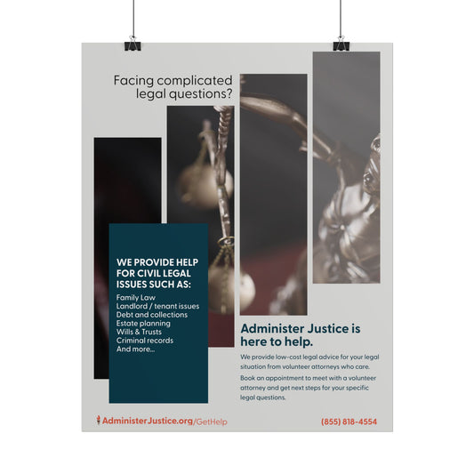 Facing Complicated Legal Questions? Generic GJC Poster