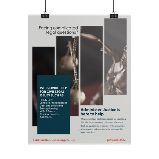 Facing Complicated Legal Questions? Generic GJC Poster
