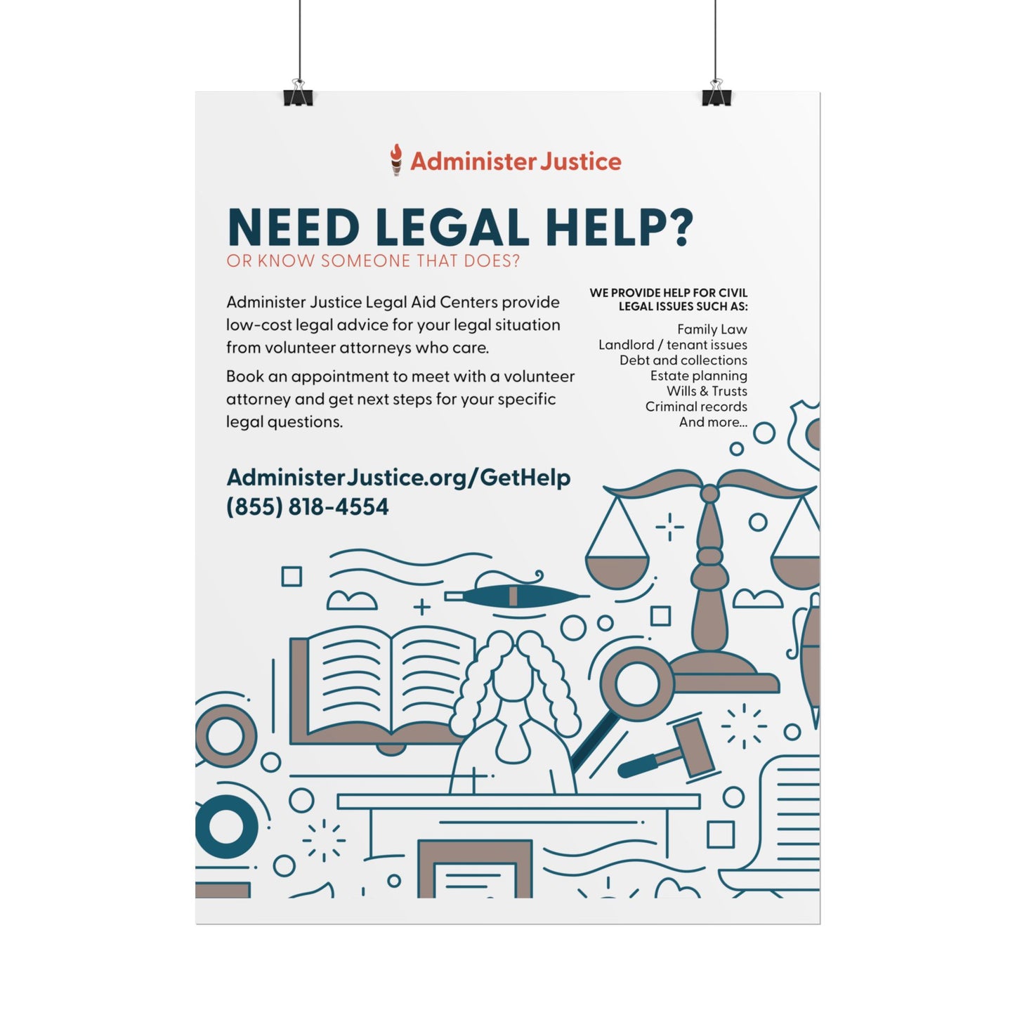 Need Legal Help? Generic GJC Poster