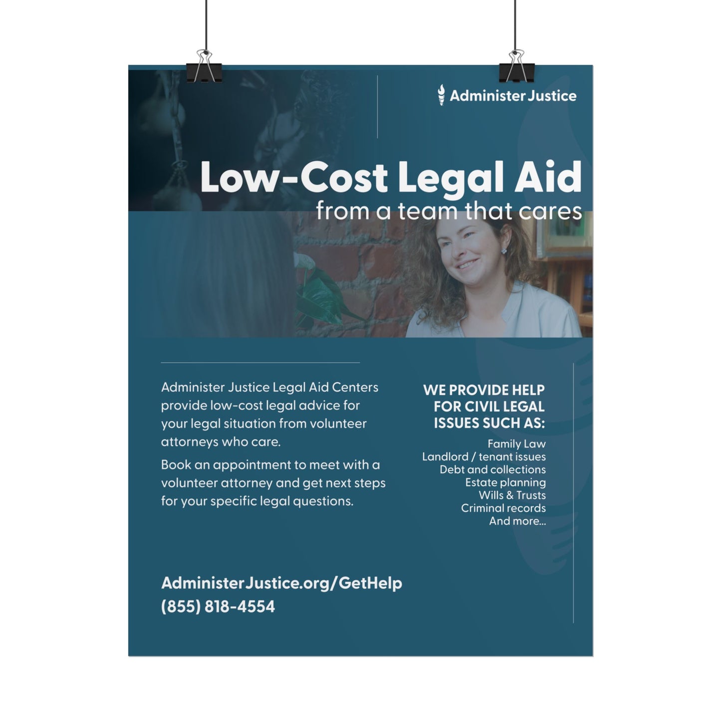 Low Cost Legal Aid. Generic GJC Poster