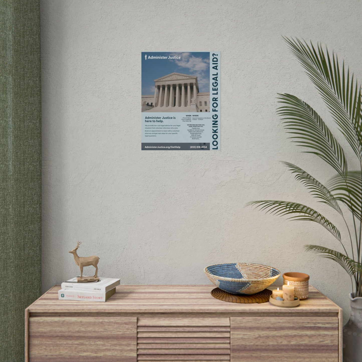Looking for Legal Aid? Customizable GJC Poster