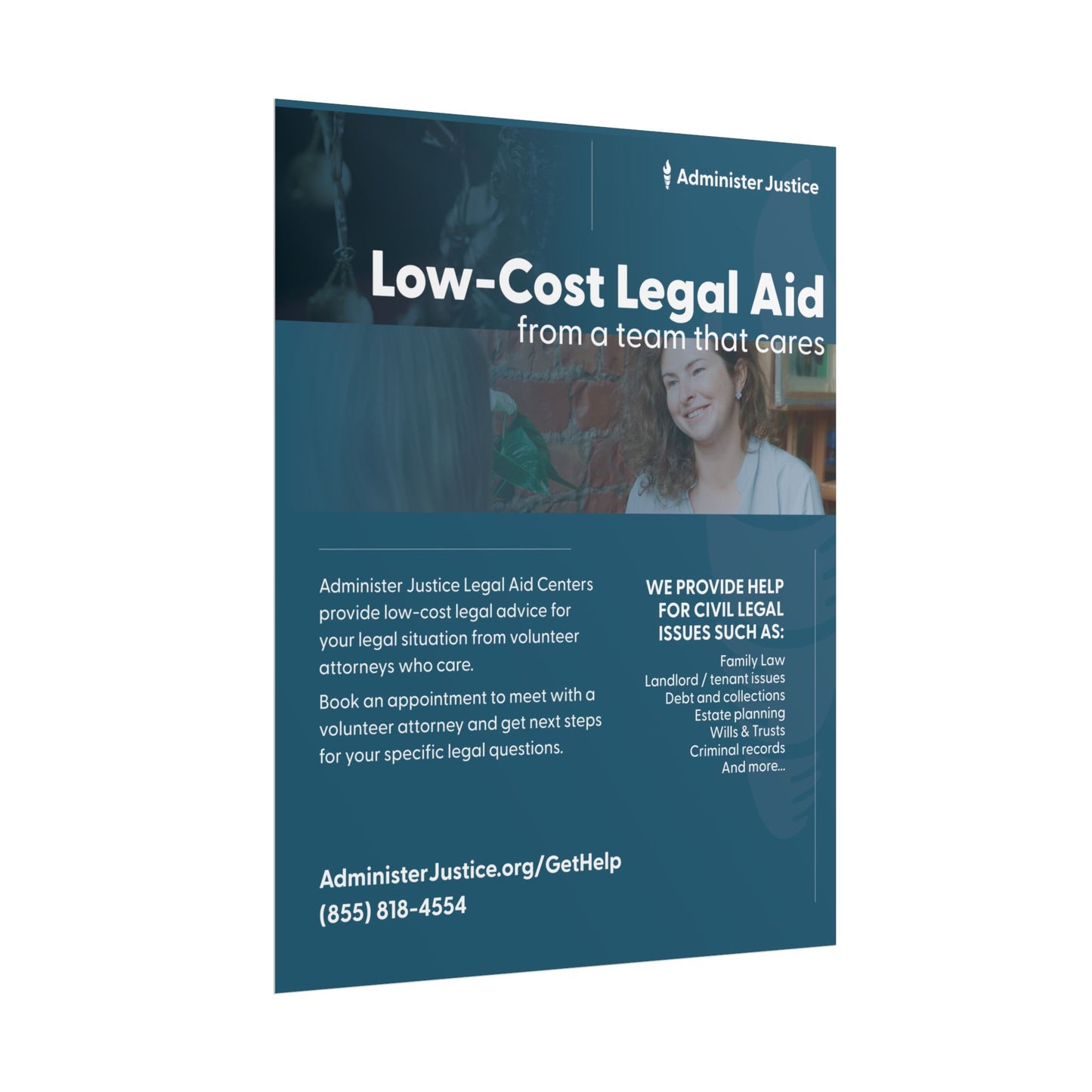 Low Cost Legal Aid. Generic GJC Poster