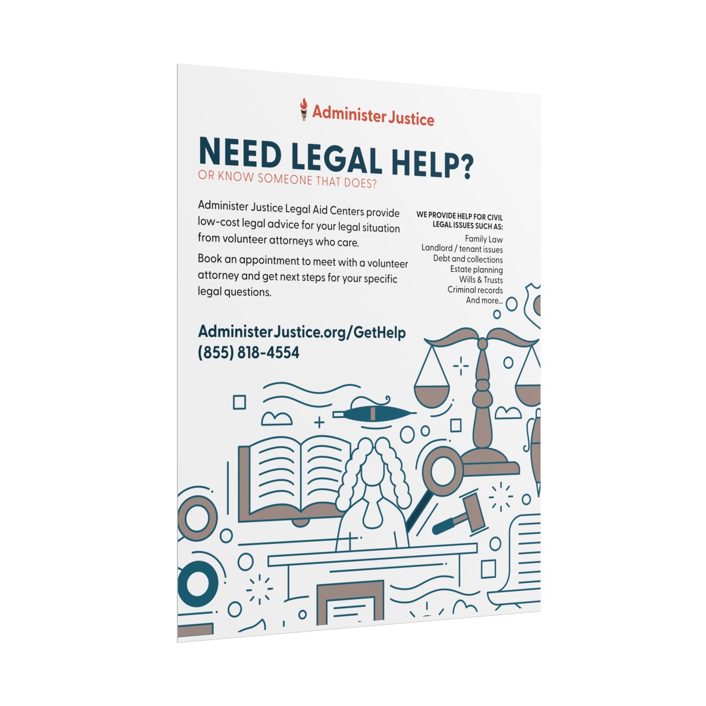 Need Legal Help? Generic GJC Poster