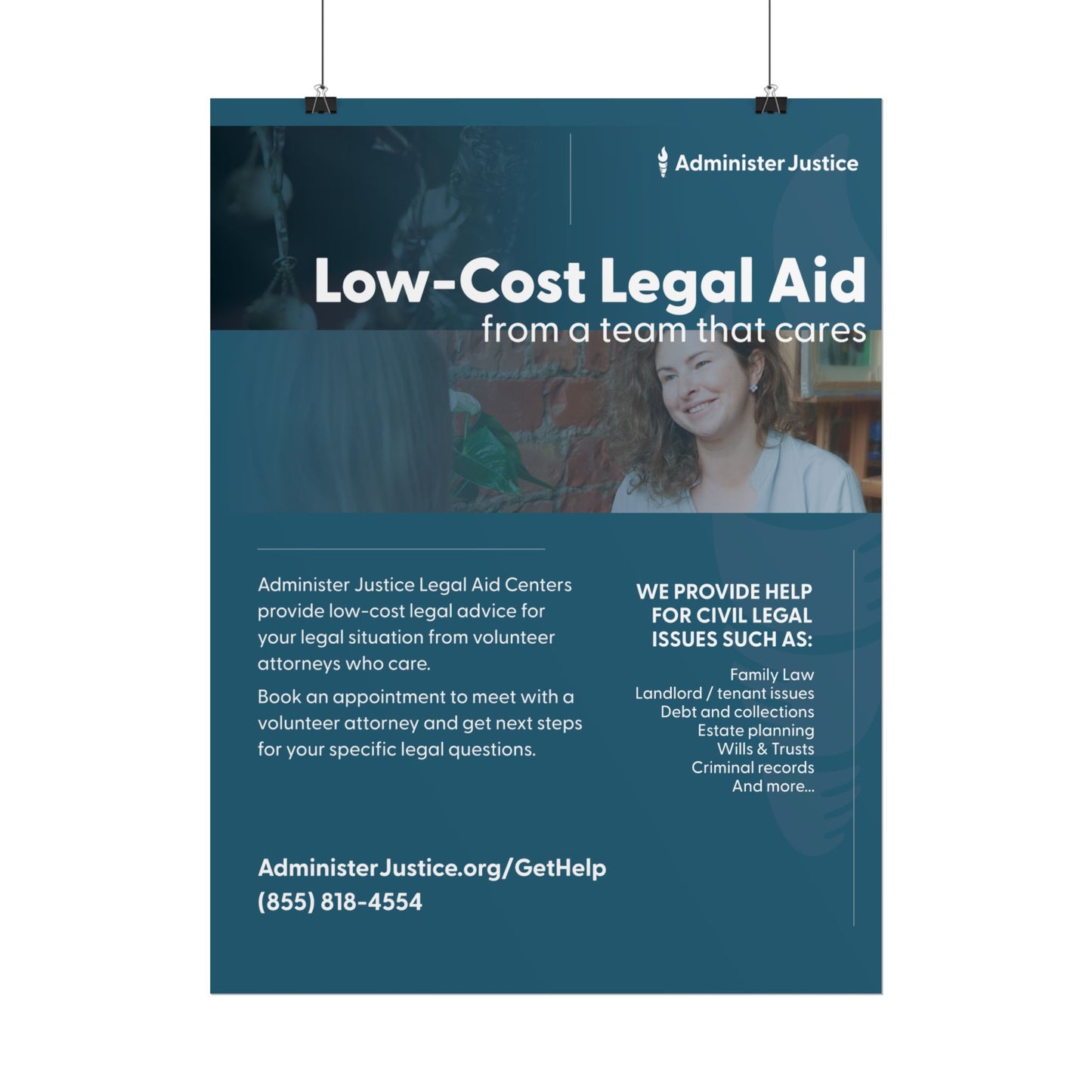 Low Cost Legal Aid. Generic GJC Poster