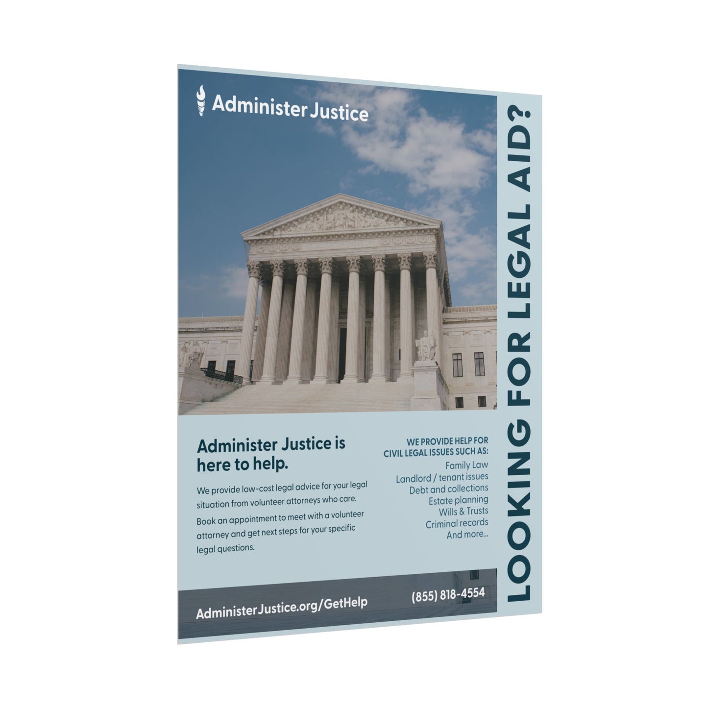Looking for Legal Aid? Generic GJC Poster