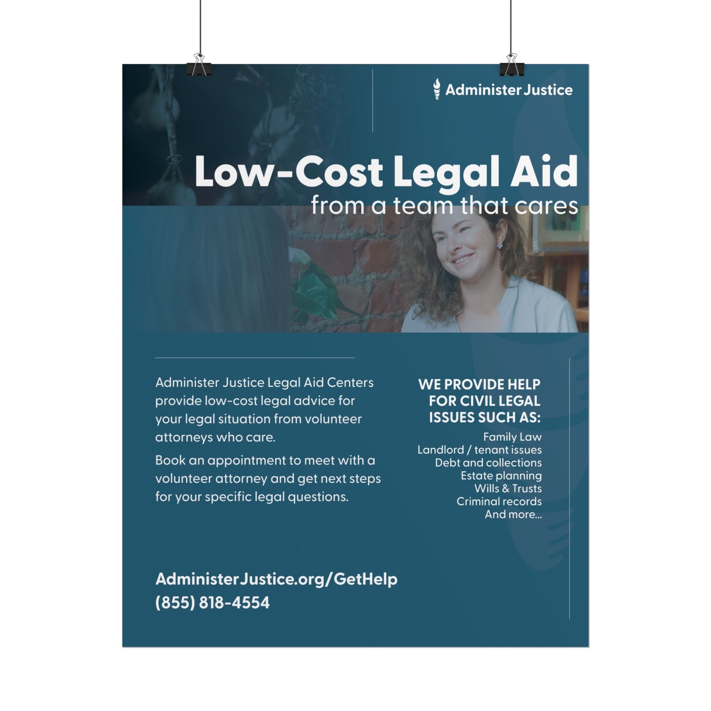 Low Cost Legal Aid. Generic GJC Poster