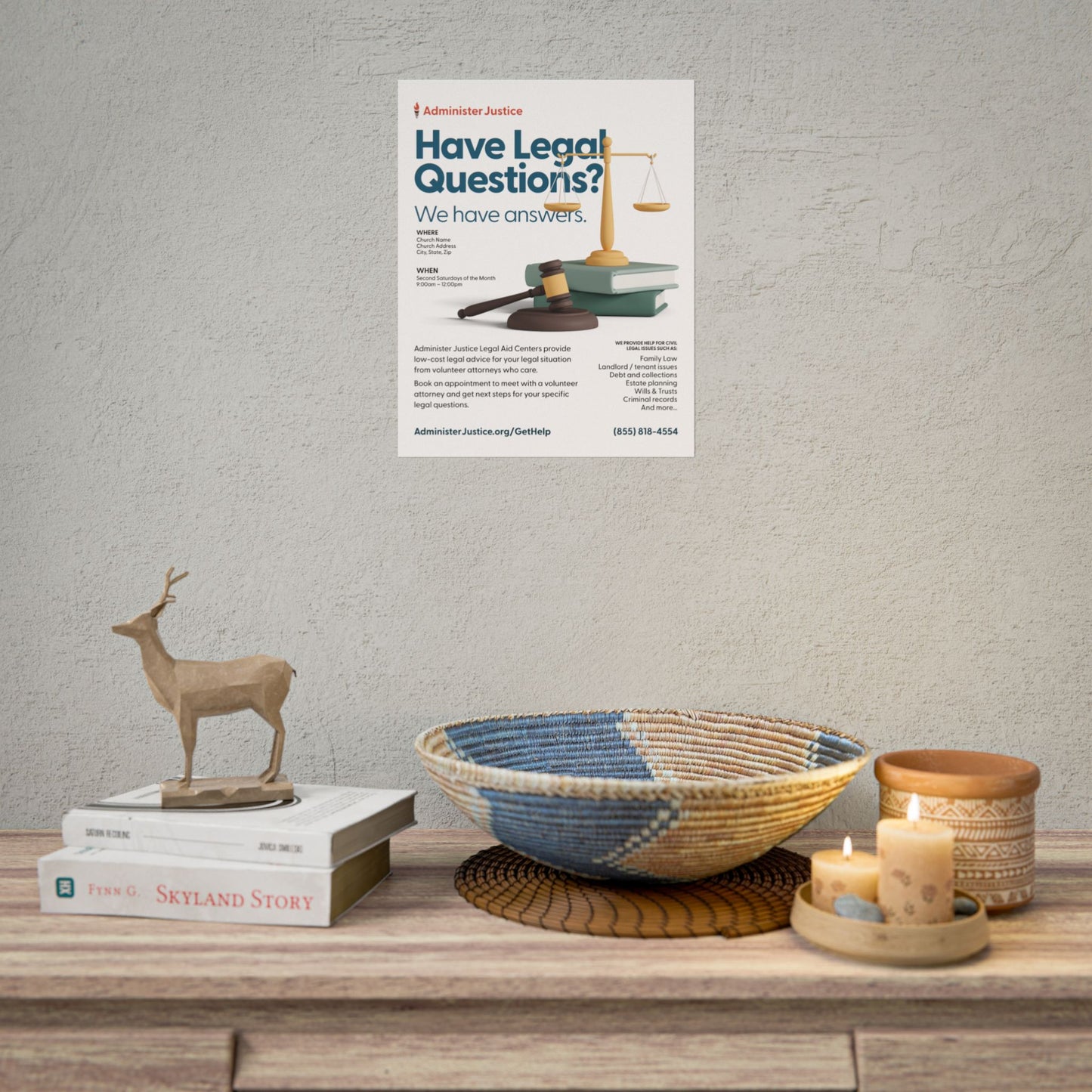 Have Legal Questions? Customizable GJC Poster