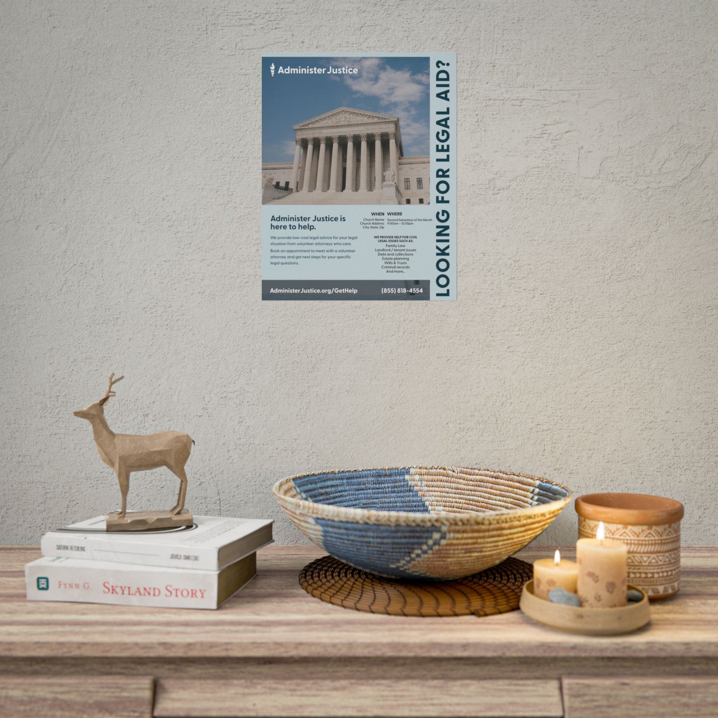 Looking for Legal Aid? Customizable GJC Poster