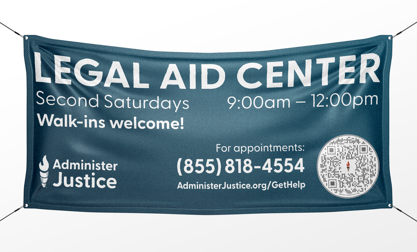 Custom Center Vinyl Banner