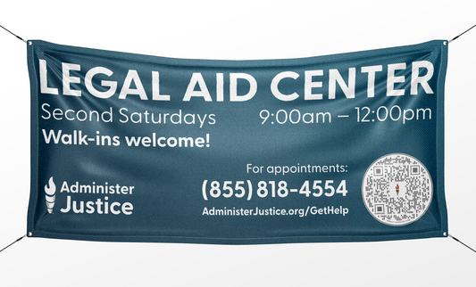 Custom Center Vinyl Banner